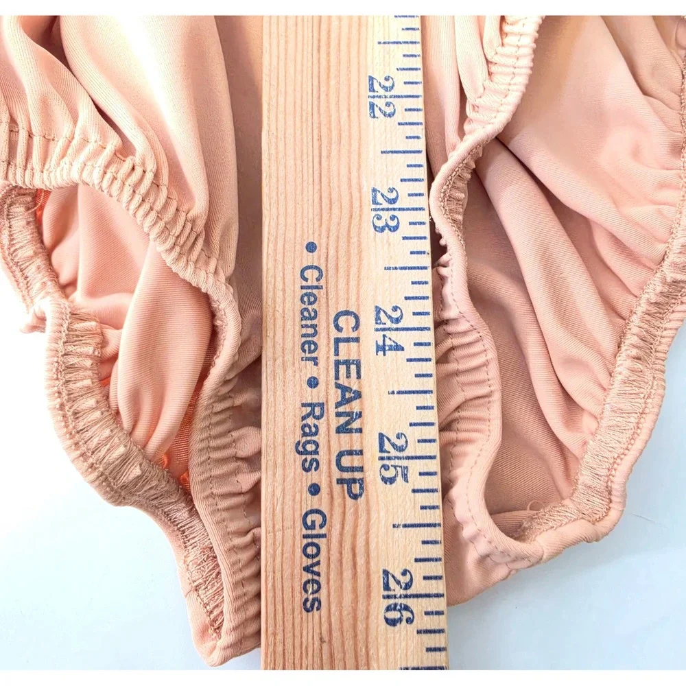 Vintage Kelle Dance Costume Women's M S Peach Sheer Lyrical Ballet Contemporary